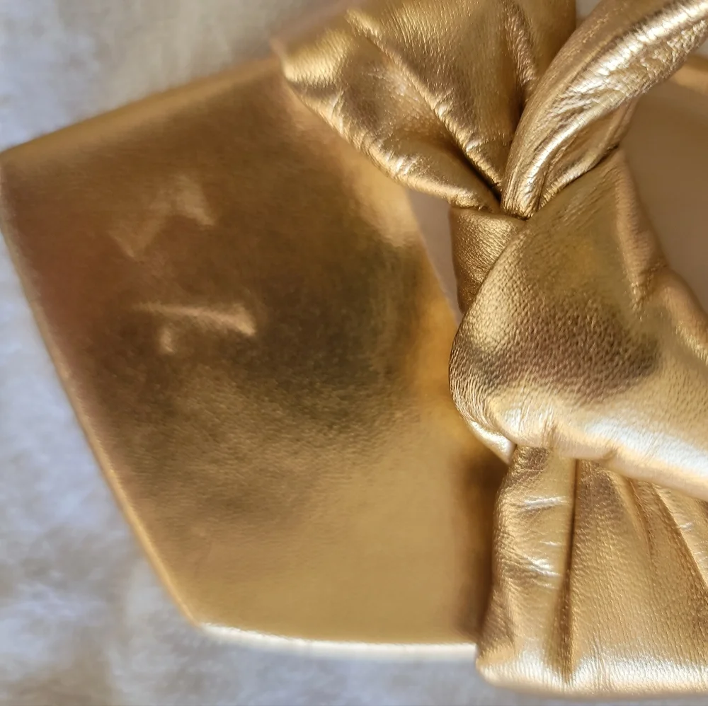 Stuart Weitzman knot metallic sandals - Picture 8 of 10